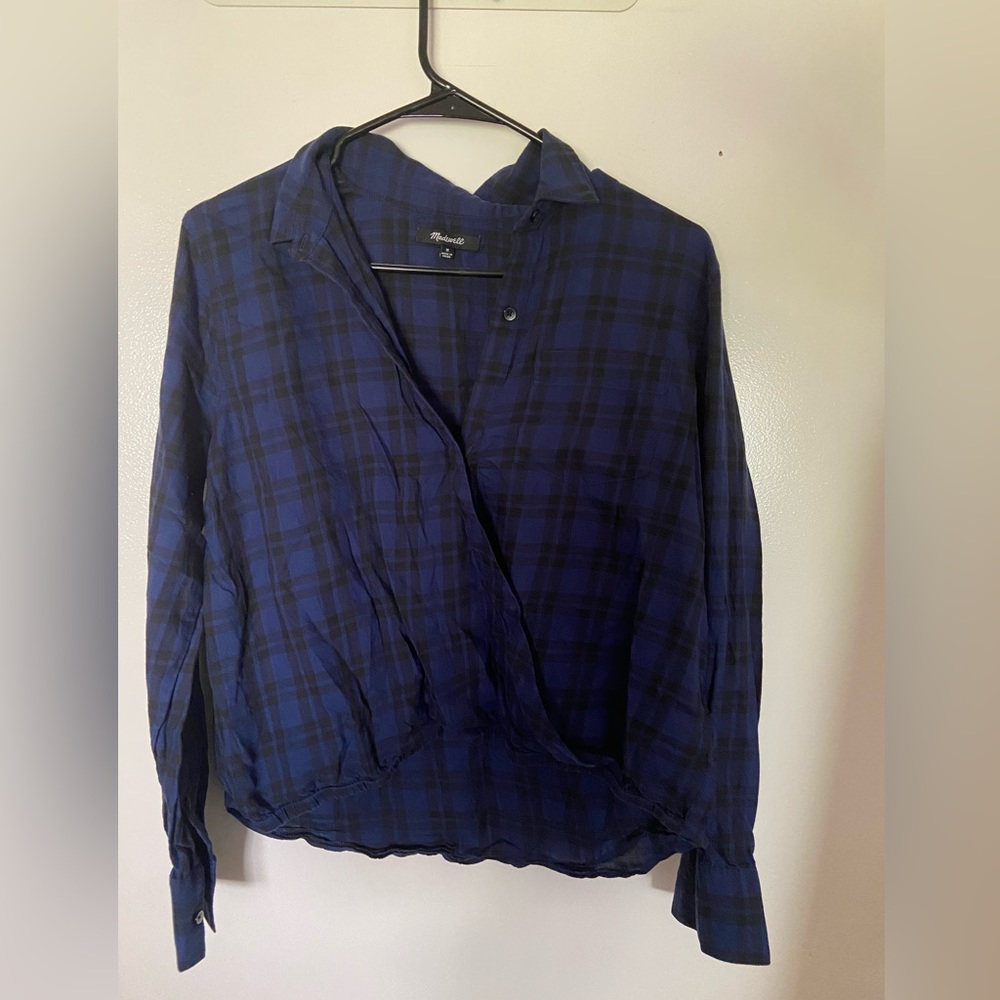 Madewell Checkered Blouse